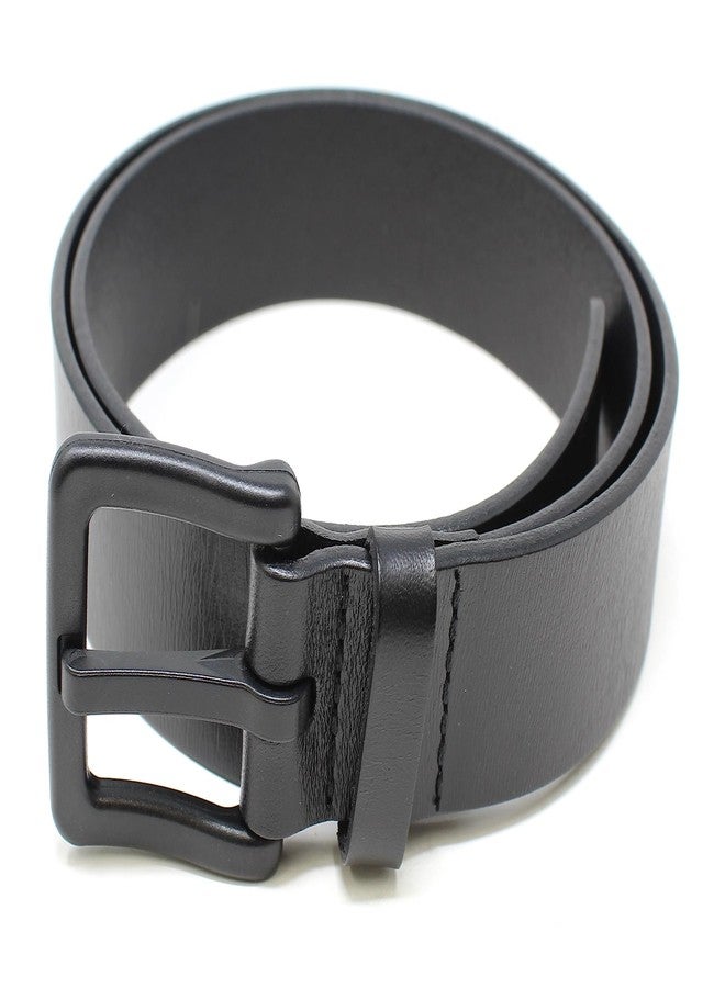 BC Belts حزام من الجلد الطبيعي الكامل الحبيبات من بي سي بيلتس - مضاد للحساسية، خالٍ من النيكل، ومعتمد من إدارة أمن النقل الأمريكية (أسود - صغير) - Image 3